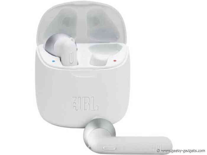 Deals: JBL T225TWSWHT Tune 225TWS True Wireless Earbuds, Save 50%