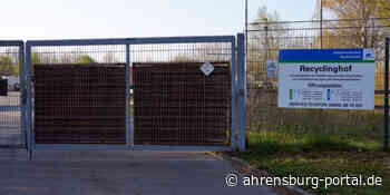 Recyclinghöfe in Bargteheide, Reinbek und Reinfeld schließen am 11.11.2021 - Ahrensburg Portal