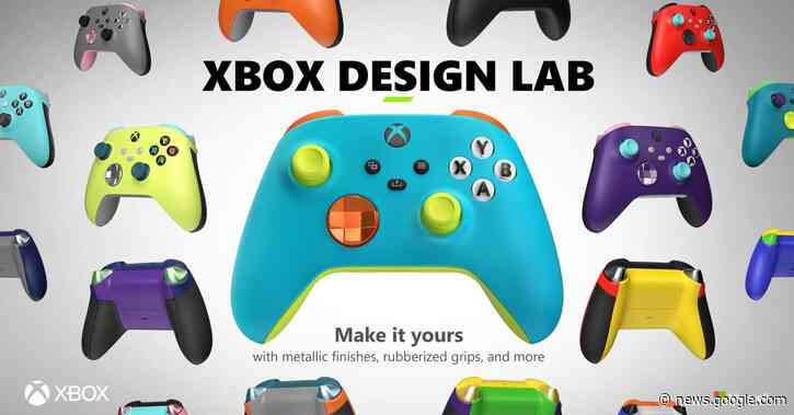 Xbox Design Lab controllers have rubberized grips and metallic finishes again - The Verge