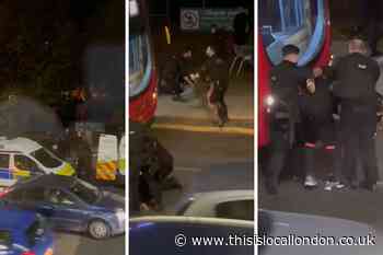 Sutton Green armed police: Men handcuffed lying on road