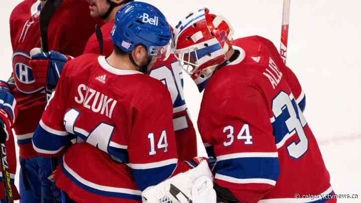 Suzuki's power-play winner helps Montreal Canadiens to 4-2 win over Calgary Flames