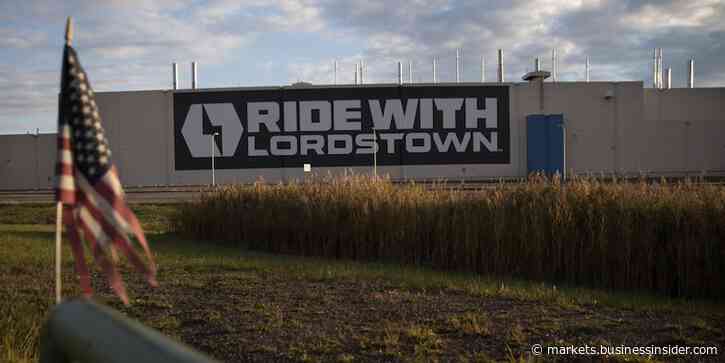 Lordstown Motors drops 10% after it announces production delayed by supply-chain issues