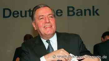 Ex-Deutsche-Bank-Chef Hilmar Kopper ist tot