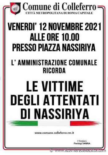 Colleferro, si ricordano le vittime di Nassiriya - Il Corriere della Città
