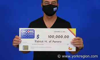 Aurora lottery winner does double take on ticket 'because of all the zeroes' - yorkregion.com