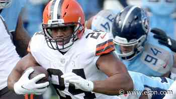 Browns rule out Chubb; Johnson to start vs. Pats