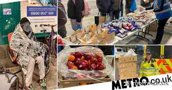 Tables of leftover food from COP26 feed Glasgow's homeless - Metro.co.uk