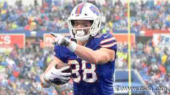 Bills TE Knox to return from broken hand vs. Jets