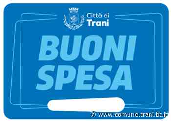 BUONI SPESA, ESITO DELLA PROCEDURA TELEMATICA A SPORTELLO - Città di Trani
