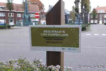 Groene bordjes wijzen weg naar 10.000 stappen per dag - Gazet van Antwerpen