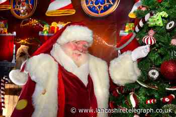 Magic train journey on Santa Express in The Mall Blackburn