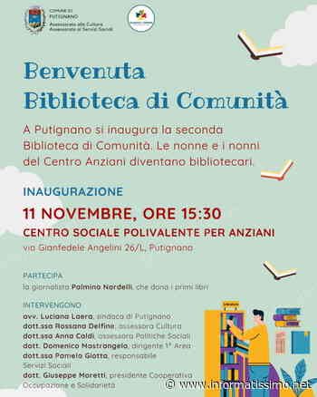 Putignano - Il polivalente anziani avrà la sua piccola biblioteca - Putignano Informatissimo