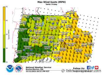 Heavy rain, gusty winds expected across southern New England - Fall River Reporter