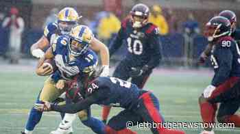 Harris throws three TDs, Alouettes down Blue Bombers 28-14 - Lethbridge News Now