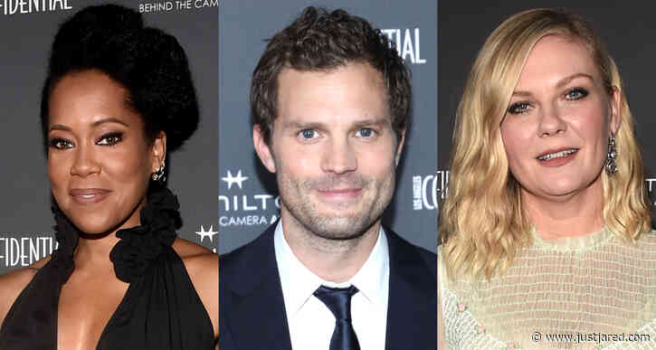 Regina King Joins Jamie Dornan & Kirsten Dunst at Hamilton Behind the Camera Awards 2021