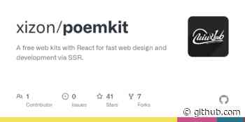 PoemKit - React toolkit for fast web design and development