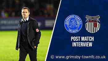 "We Need To Learn" | Aldershot Town Post-Match Interview - Official Grimsby Town Website