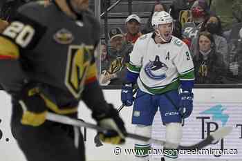 Marchessault, Dadonov get two each; Knights top Canucks, 7-4 - Dawson Creek Mirror