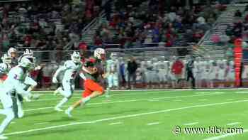 WATCH: Mineola's Dawson Pendergrass finds an opening for a touchdown against Sabine - KLTV