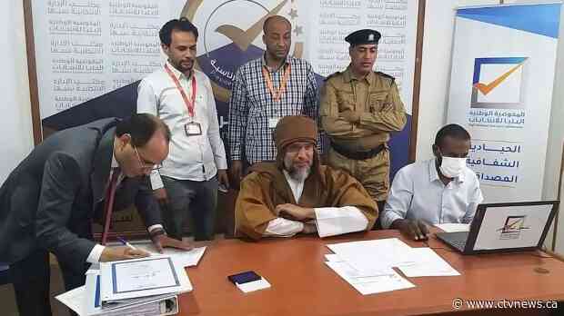 Gadhafi's son announces candidacy for president of Libya