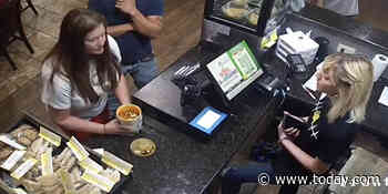 Woman caught on video throwing soup in face of restaurant manager after argument