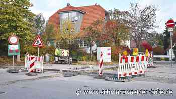 Baustelle in Schramberg - Fast ist's geschafft – Sulgener Gartenstraße bald wieder für Verkehr frei - Schwarzwälder Bote