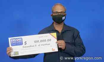 'Are you sure that's my prize?': Markham man couldn't believe it when clerk told him he won $100K - yorkregion.com