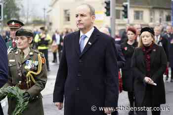 Micheal Martin attends Remembrance Sunday event in Enniskillen - St Helens Star