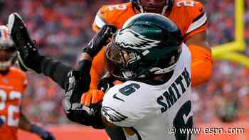 Eagles rookie DeVonta Smith elevates to make 36-yard TD grab