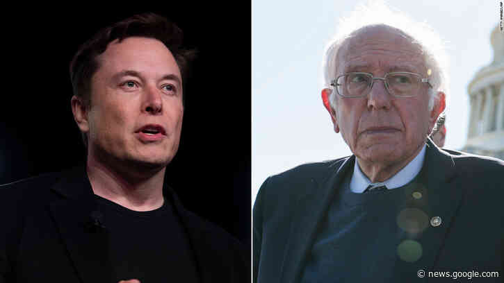 'I keep forgetting you're still alive:' Elon Musk trolls Bernie Sanders on Twitter - CNN