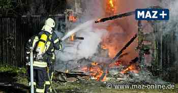 Rathenow: Schuppen komplett ausgebrannt - Märkische Allgemeine Zeitung