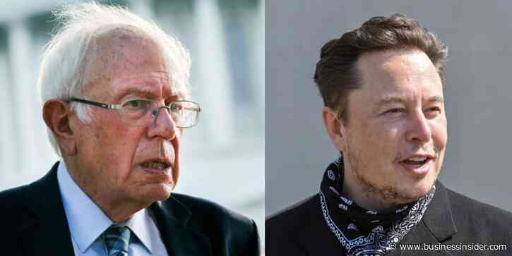 Elon Musk initiates another Twitter fight by squabbling with Bernie Sanders over extreme wealth