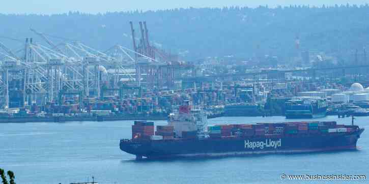 A second mate explains how cargo ships 'race to anchor' outside backlogged ports and vie for spots in weeks-long lines