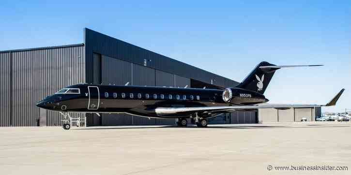 Playboy has recreated its Big Bunny private jet to bring celebrities and cultural icons together for fine dining in the sky - see inside