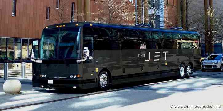 A luxury bus startup with motion-cancelling seats and free alcohol will bring passengers between NYC and Washington DC for $99 - see inside the Jet
