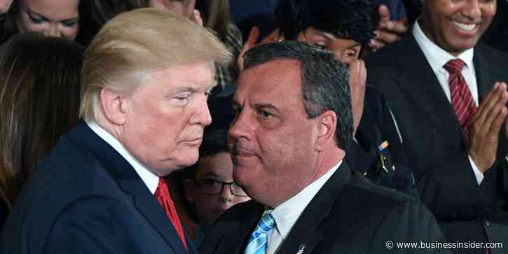 Trump called Chris Christie when they were both hospitalized with COVID-19 to make sure he wouldn't be blamed for the infection, book says