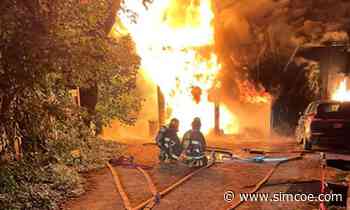 Blaze destroys garage at Creemore property - simcoe.com