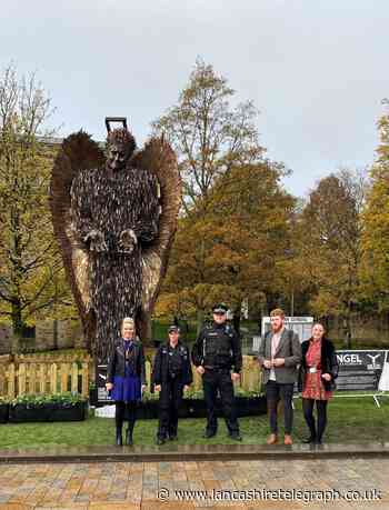 Classes hosted at knife angel in Blackburn to teach children dangers of knife crime