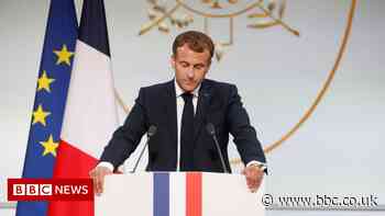 Macron switches to using navy blue on France's flag - reports