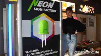 Arbeitsplatz in Quickborn: Leuchtreklame und Schilder: Finja Koss aus Tornesch ist beste Gesellin ihres Fachs | shz.de - shz.de