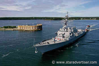 USS Daniel Inouye will pay tribute in sail past neighbor isle bays