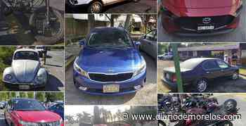 Recuperan 9 autos en Cuernavaca, Temixco, Jiutepec y Emiliano Zapata - Diario de Morelos