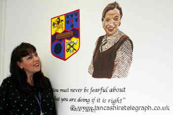 Haslingden High School receptionist creates inspirational artwork
