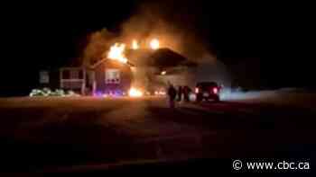 Eyewitness records serious house fire south of Saskatoon
