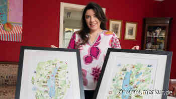Perchtinger Künstlerin Sophie Soyer verkauft gezeichnete Landkreiskarten - Merkur.de