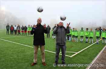 Neuer Kunstrasenplatz in Nellingen - Endlich kicken ohne Stolperfallen - esslinger-zeitung.de