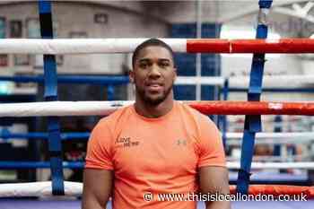 Anthony Joshua in Croydon for Love Hemp promo