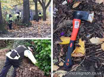 Axe found close to children's playground during police weapons sweep