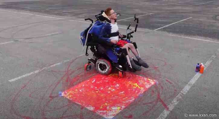 Meet Jonah Dillon, Austin painter using his wheelchair to create artwork