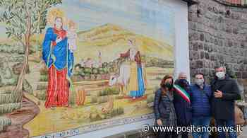 Meta , inaugurata opera raffigurante la Madonna del Lauro "Protegge la penisola Sorrentina" - Positanonews - Positanonews